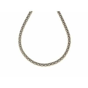 Orvosi acél ezüstszínű négyzetes szemű box lánc 45 cm kép