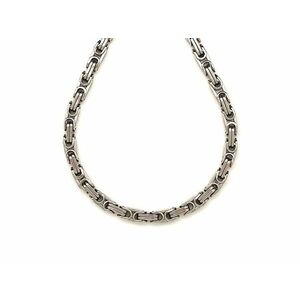 Orvosi acél masszív ezüstszínű bizánci lánc 45 cm kép