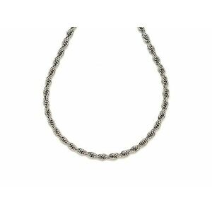 Orvosi acél ezüstszínű sodrott lánc 45 cm kép