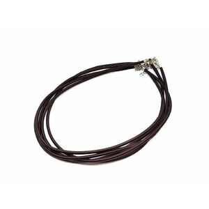 Barna anyag zsinór nyaklánc 45 cm kép