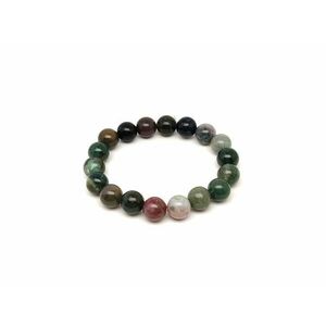 Achát indiai ásvány karkötő golyós 10mm kép