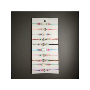 Állítható teknős kagyló cérna karkötő csomag 10db kép