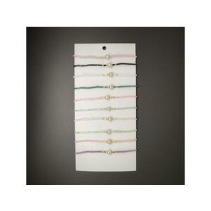 Állítható műanyag gyöngy karkötő csomag 10db kép