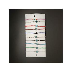 Állítható vegyes szemű cérna karkötő csomag 10db kép