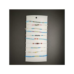 Állítható vegyes színes cérna karkötő csomag 10db kép