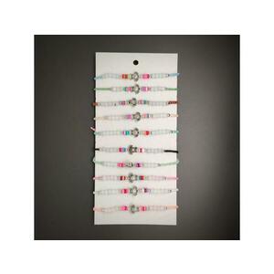 Állítható vegyes teknős cérna karkötő csomag 10db kép