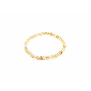 Citrin madeira ásvány karkötő golyós 4mm kép