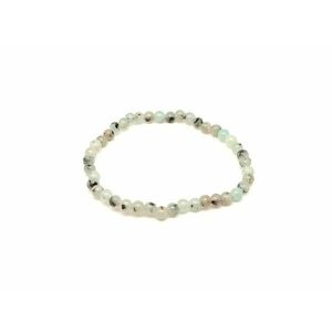 Jáspis kiwi ásvány karkötő golyós 4mm kép