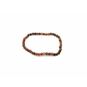 Jáspis leopárd ásvány karkötő golyós 4mm kép