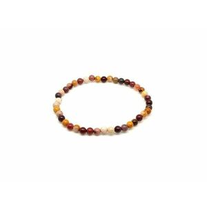 Jáspis mookait ásvány karkötő golyós 4mm kép