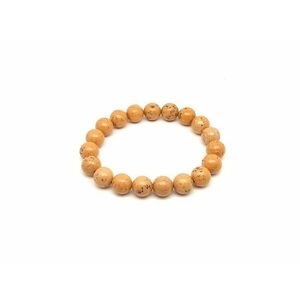 Jáspis sárga ásvány karkötő golyós 10mm kép