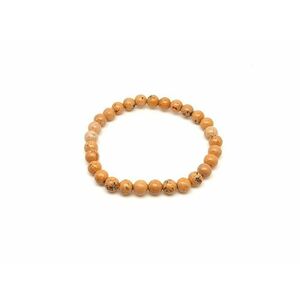 Jáspis sárga ásvány karkötő golyós 6mm kép