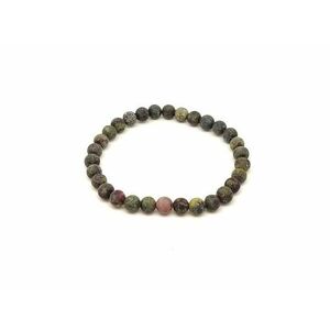 Jáspis sárkány matt ásvány karkötő golyós 6mm kép