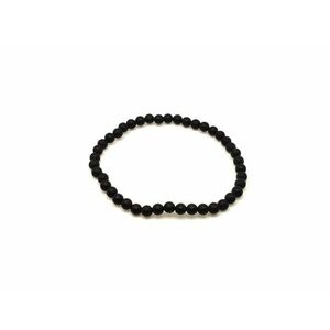 Ónix matt ásvány karkötő golyós 4mm kép