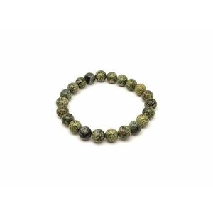 Szerpentin világos ásvány karkötő golyós 8mm kép