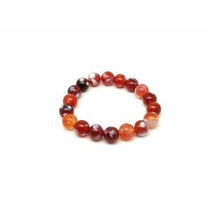 Tűzachát ásvány karkötő golyós 10mm kép