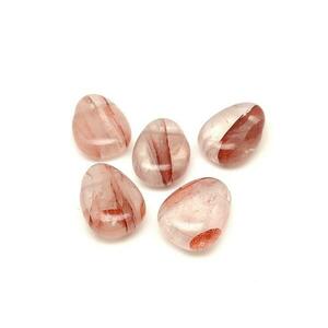 Átfúrt Hematoid vörös csepp medál kép