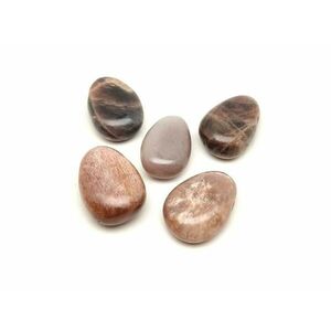 Átfúrt Holdkő fekete csepp medál kép