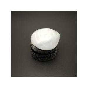 Fehér kagyló ékszertartó doboz ékszerekhez ajándékhoz 5–6×6 cm kép