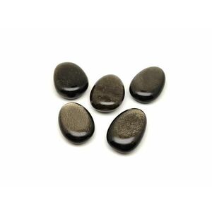 25/30mm Obszidián arany csepp kép