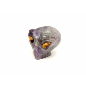 Alien fej Ametiszt tigrisszem 8cm kép