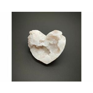 Kvarc geóda szív felezett 5-7cm kép