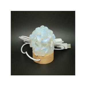 Lámpa ásvány ragasztott dobcsiszolat USB Opalit kép