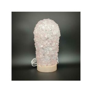 Lámpa USB Rózsakvarc henger 15cm kép