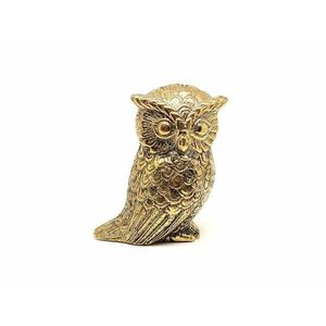 Réz figura bagoly arany magas 6, 5x4cm kép