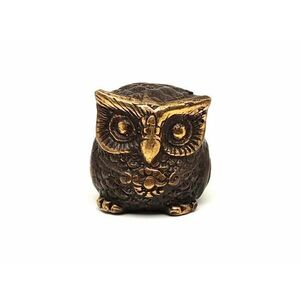 Réz figura bagoly óarany 3, 5cm kép