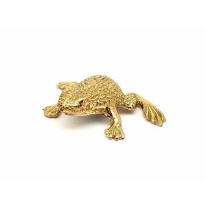 Réz figura béka arany 1, 5x5cm kép