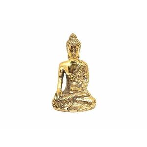 Réz figura Buddha gyógyító arany 10x6cm kép