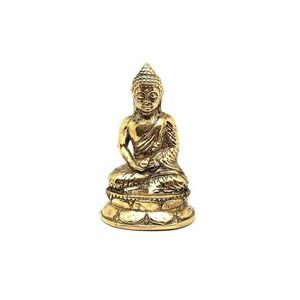 Réz figura Buddha gyógyító arany 7x4, 5cm kép