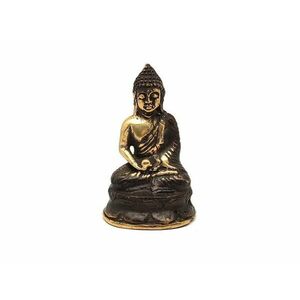 Réz figura Buddha gyógyító óarany 7x4, 5cm kép