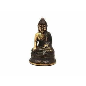 Réz figura Buddha óarany 7x4, 5cm kép