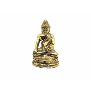 Réz figura Buddha tanító arany 6, 5x4cm kép