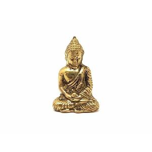 Réz figura Buddha ülő arany 5, 5x3, 5cm kép