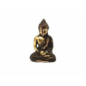Réz figura Buddha ülő óarany 5, 5x3, 5cm kép