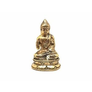 Réz figura Buddha védelmező arany 7x4, 5cm kép