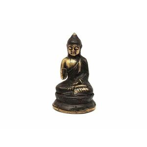 Réz figura Buddha védelmező óarany 7x4, 5cm kép