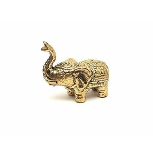 Réz figura elefánt arany 4x4, 5cm kép