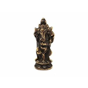 Réz figura Ganesha álló óarany 3, 5x9cm kép