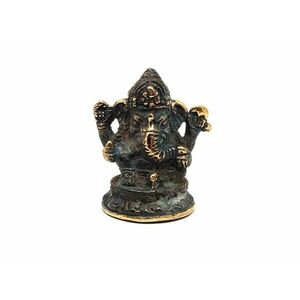 Réz figura Ganesha antik 5x4, 5cm kép