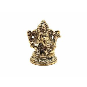 Réz figura Ganesha arany 5x4, 5cm kép
