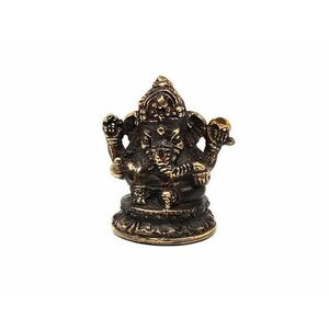 Réz figura Ganesha óarany 5x4, 5cm kép
