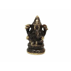 Réz figura Ganesha óarany 8x5cm kép