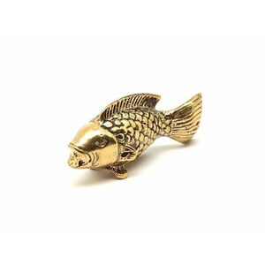 Réz figura hal arany 3x6cm kép