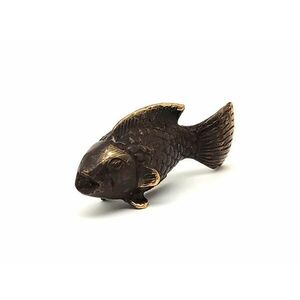 Réz figura hal óarany 3x6cm kép