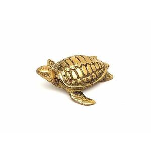 Réz figura teknős tengeri arany 1, 5x5cm kép