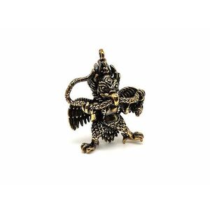 Sárgaréz medál Garuda hindu istenség 3, 5x4cm kép